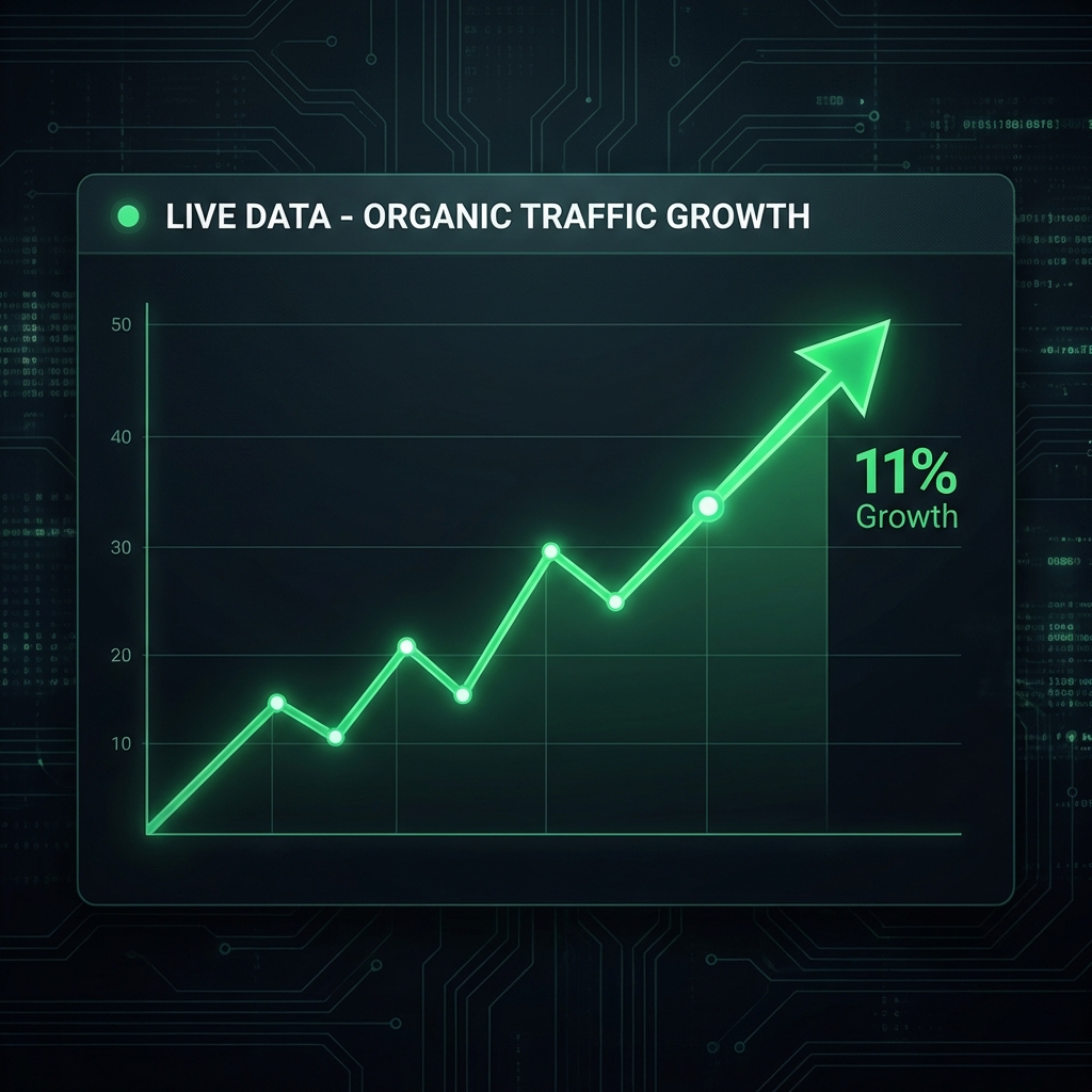 11% Organic Traffic Growth Trend